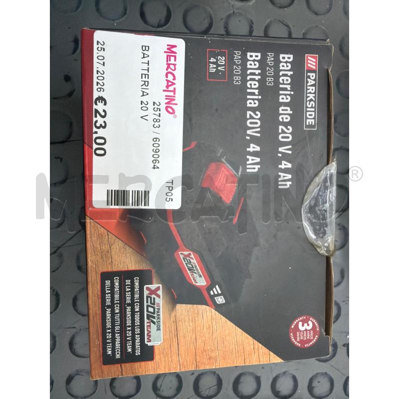 BATTERIA 20 V  | Mercatino dell'Usato Trapani via libica 1