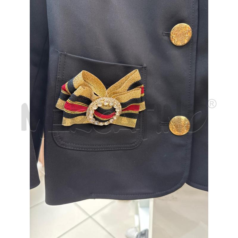 BLAZER DONNA FLAVIO CASTELLANI NERO BOTTONI ORO  | Mercatino dell'Usato Trapani via libica 2