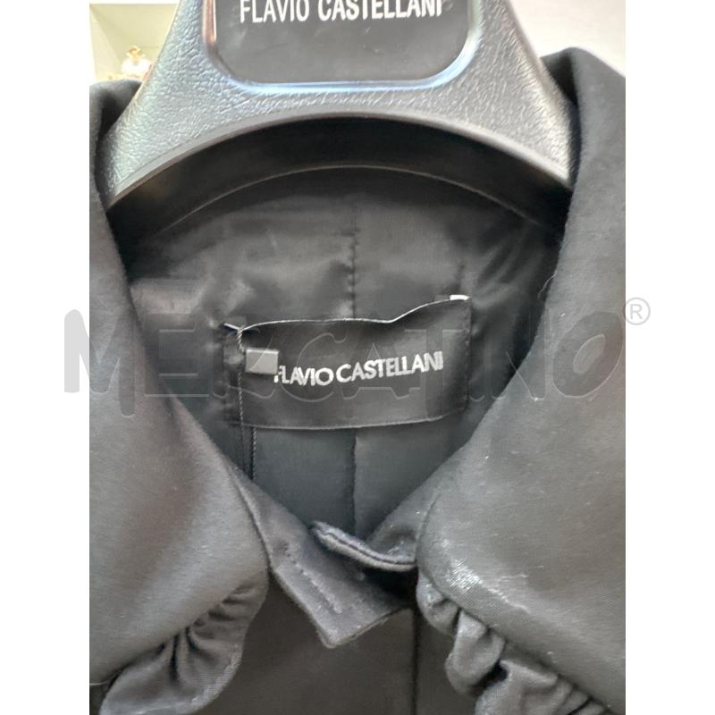BLAZER DONNA FLAVIO CASTELLANI NERO BOTTONI ORO  | Mercatino dell'Usato Trapani via libica 3