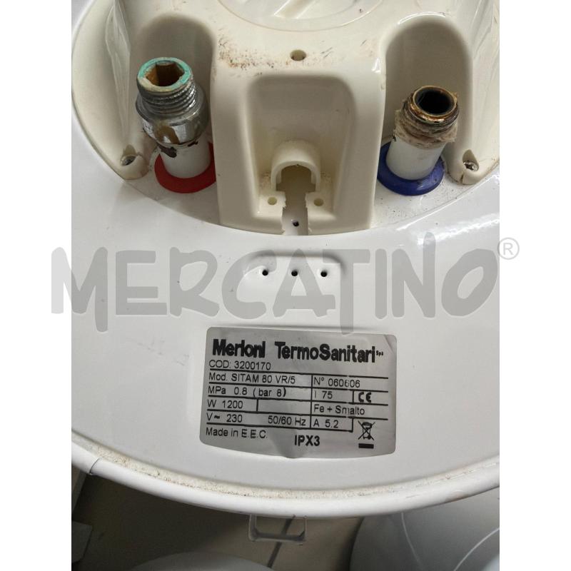 BOILER ELETTRICO SITAM 80L | Mercatino dell'Usato Trapani via libica 3