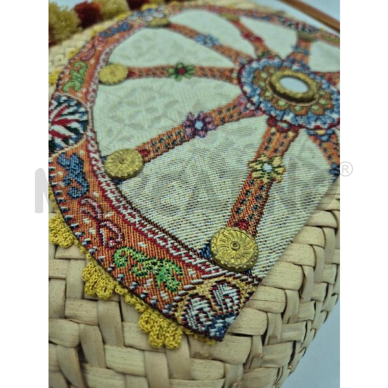 BORSA DONNA ARTIGIANALE DI PALMA RUOTA | Mercatino dell'Usato Trapani via libica 4