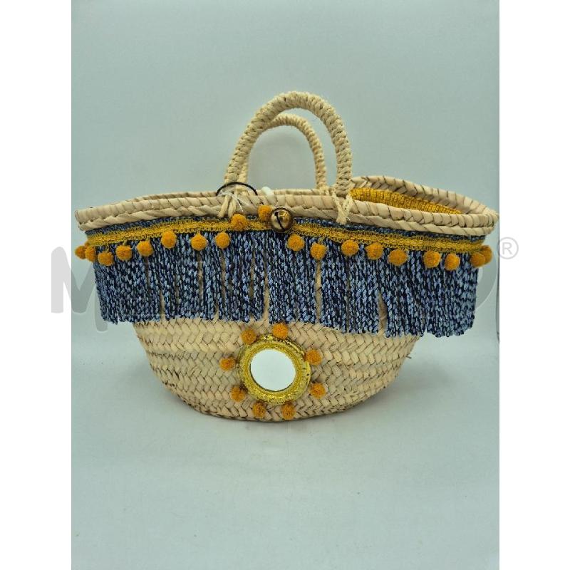 BORSA DONNA ARTIGIANALE PALMA  SPECCHIETTO | Mercatino dell'Usato Trapani via libica 1