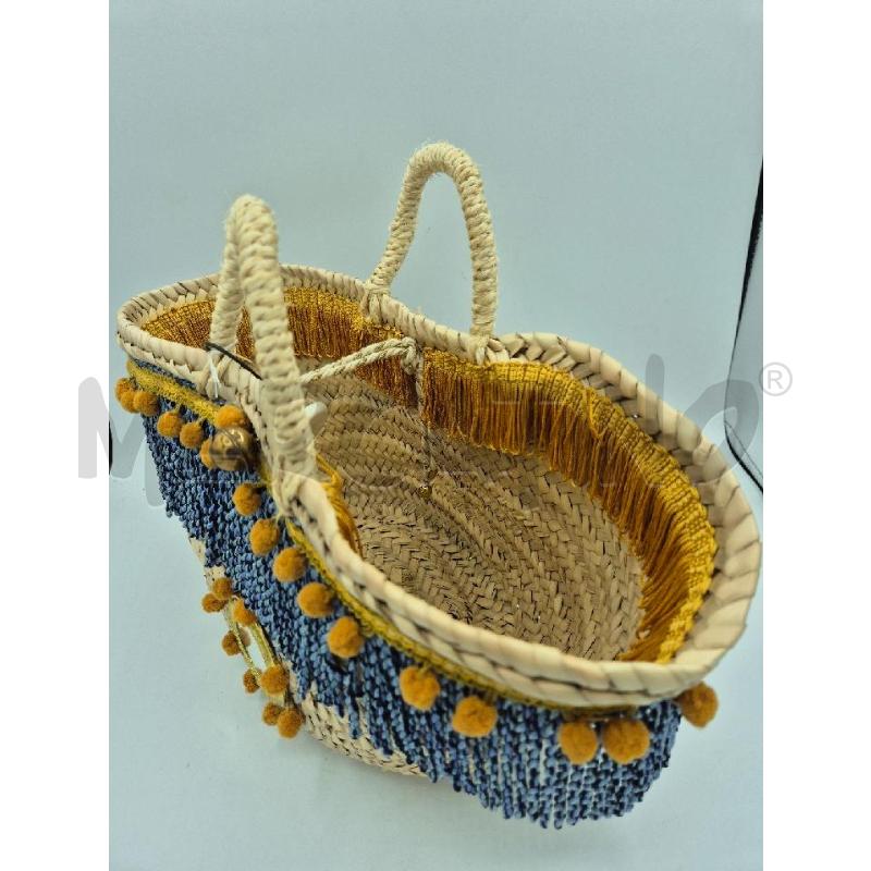BORSA DONNA ARTIGIANALE PALMA  SPECCHIETTO | Mercatino dell'Usato Trapani via libica 3