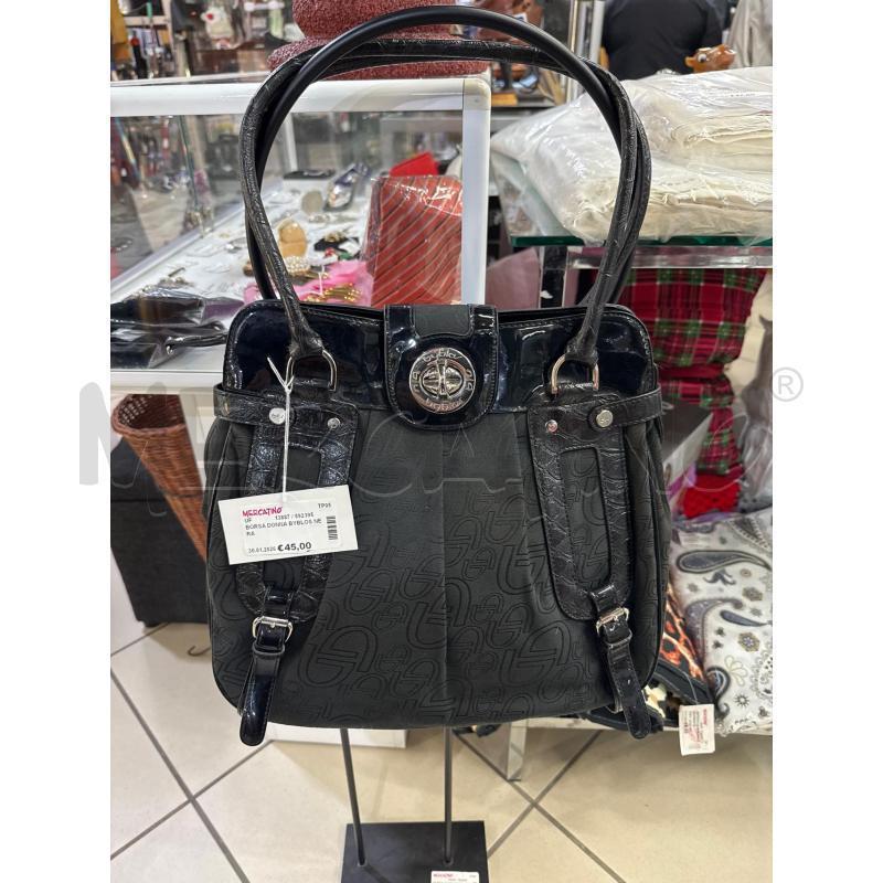 BORSA DONNA BYBLOS NERA  | Mercatino dell'Usato Trapani via libica 1