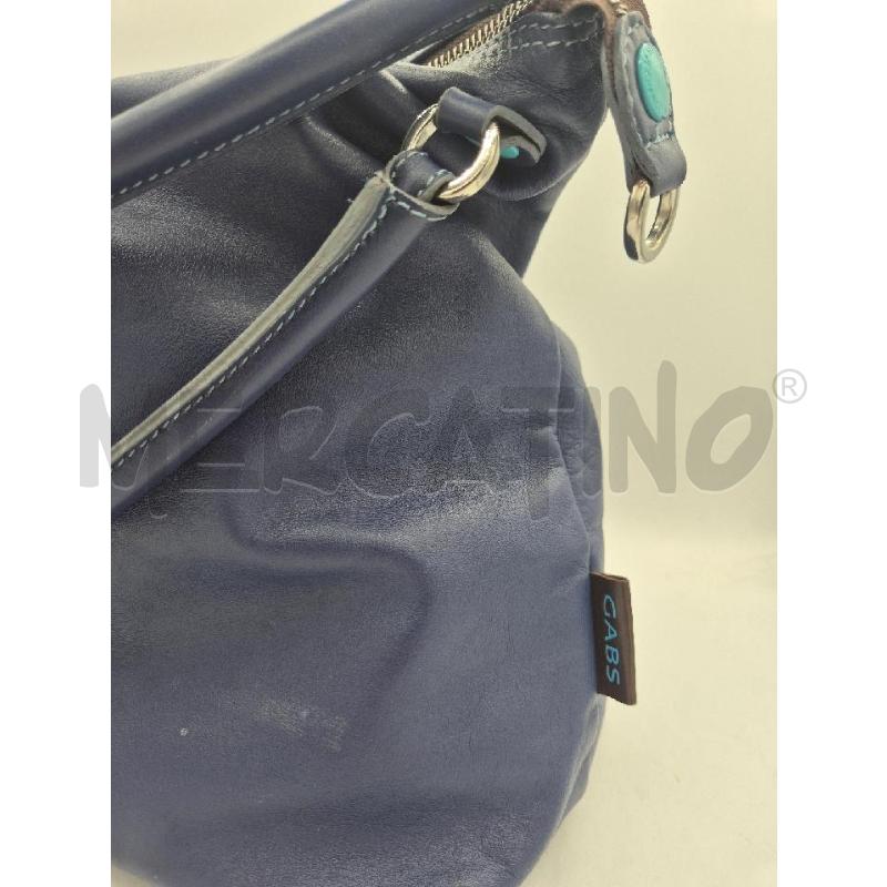 BORSA DONNA GABS BLU IN PELLE  | Mercatino dell'Usato Trapani via libica 2