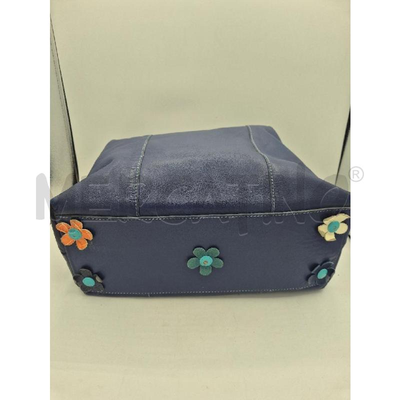BORSA DONNA GABS BLU IN PELLE  | Mercatino dell'Usato Trapani via libica 4