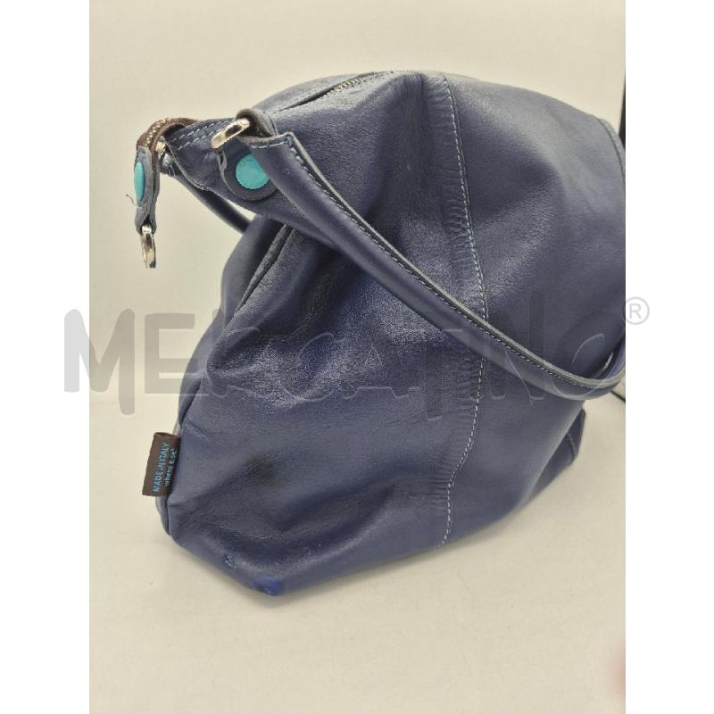 BORSA DONNA GABS BLU IN PELLE  | Mercatino dell'Usato Trapani via libica 5