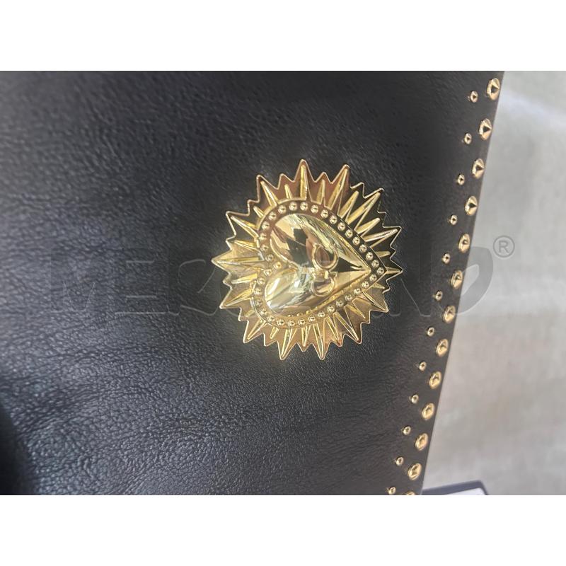 BORSA DONNA GIO CELLINI NERA CUORE ORO  | Mercatino dell'Usato Trapani via libica 4