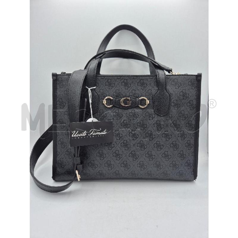 BORSA DONNA GUESS NERA LOGATA  | Mercatino dell'Usato Trapani via libica 1