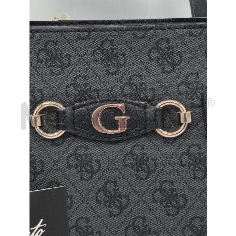 BORSA DONNA GUESS NERA LOGATA  | Mercatino dell'Usato Trapani via libica 2