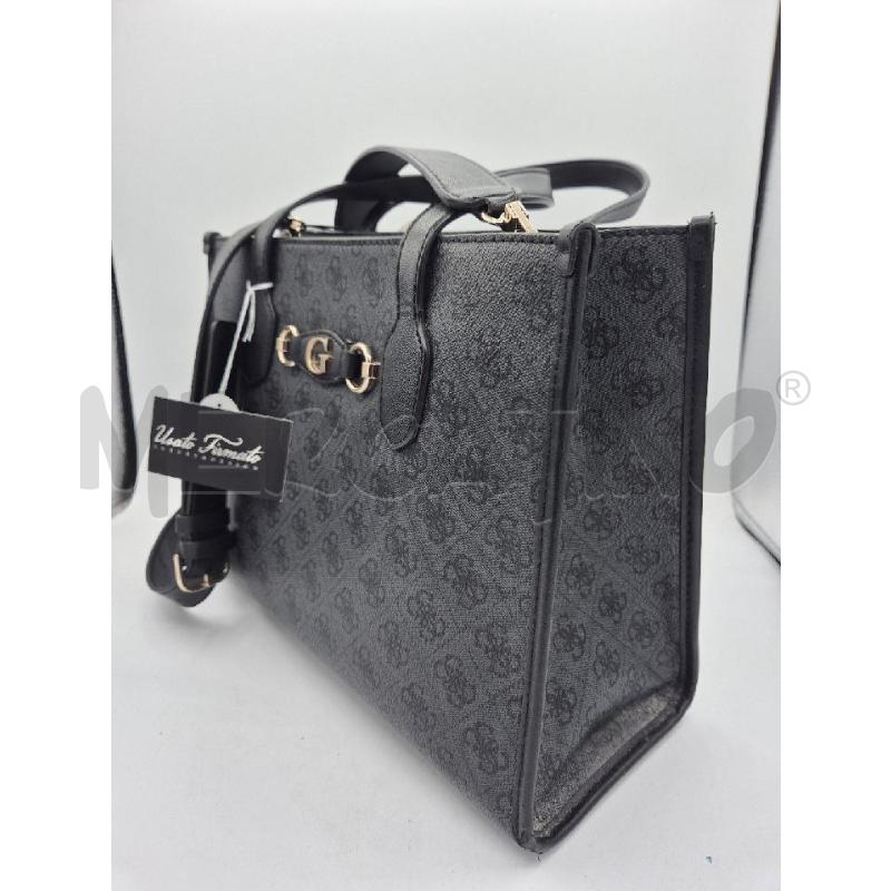 BORSA DONNA GUESS NERA LOGATA  | Mercatino dell'Usato Trapani via libica 3