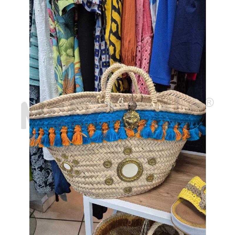 BORSA DONNA PALMA ARTIGIANALE  GIUMMI ZZURRI | Mercatino dell'Usato Trapani via libica 1