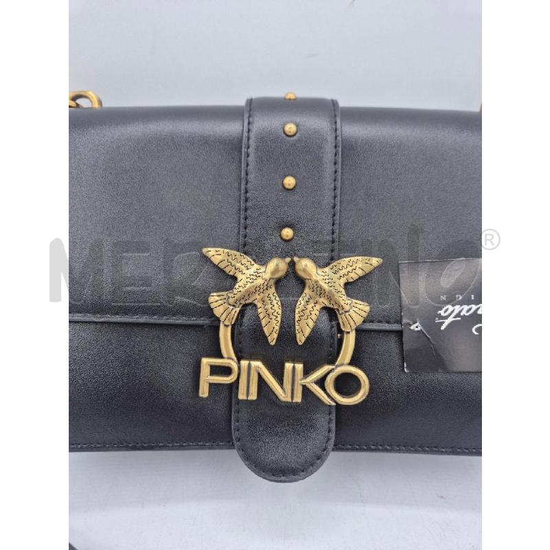 BORSA DONNA PINKO NERA IN PELLE  | Mercatino dell'Usato Trapani via libica 2