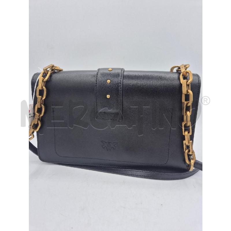 BORSA DONNA PINKO NERA IN PELLE  | Mercatino dell'Usato Trapani via libica 5
