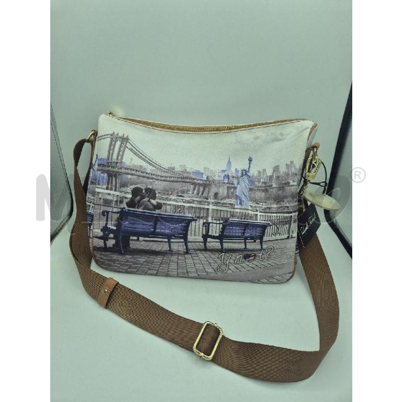 BORSA DONNA Y NOT GRIGIA E BLU  | Mercatino dell'Usato Trapani via libica 1