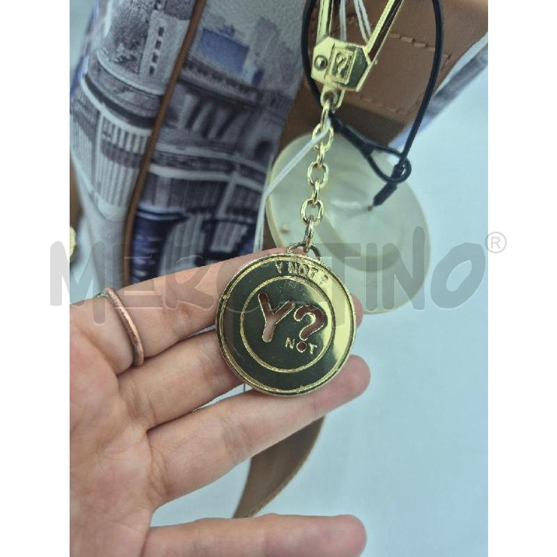 BORSA DONNA Y NOT GRIGIA E BLU  | Mercatino dell'Usato Trapani via libica 2