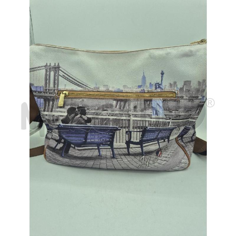 BORSA DONNA Y NOT GRIGIA E BLU  | Mercatino dell'Usato Trapani via libica 3