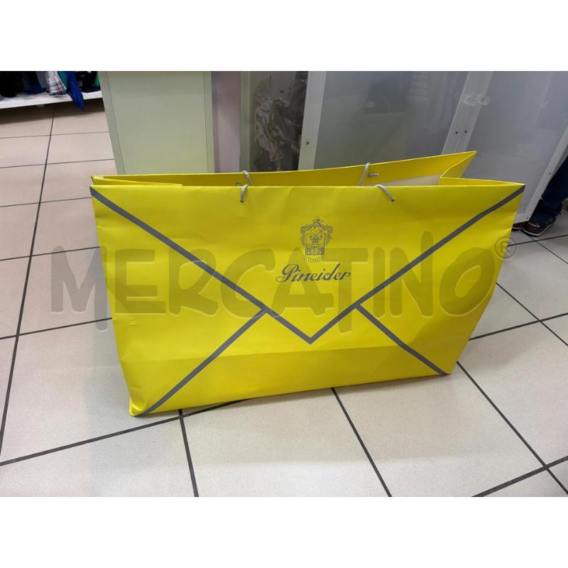 BORSONE PINEIDER GIALLO OCRA IN PELLE  | Mercatino dell'Usato Trapani via libica 4