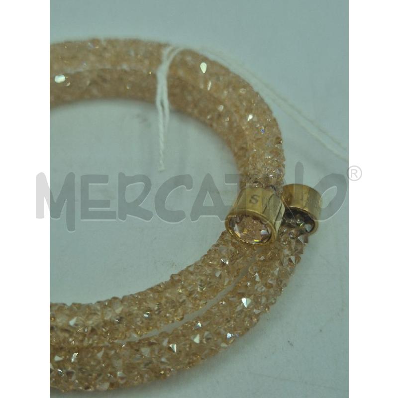 BRACCIALE SWAROSKI DORATO RIGIDO  | Mercatino dell'Usato Trapani via libica 2