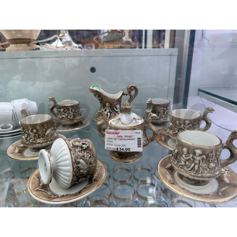 CAFFE' SET CAPODOMONTE DA 6  | Mercatino dell'Usato Trapani via libica 1