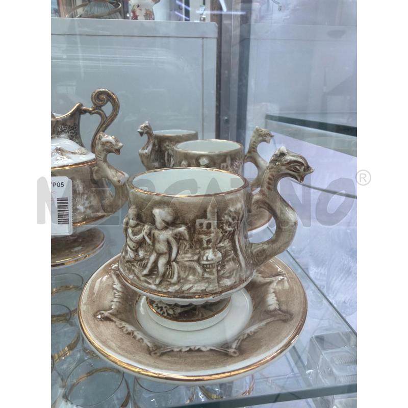 CAFFE' SET CAPODOMONTE DA 6  | Mercatino dell'Usato Trapani via libica 2