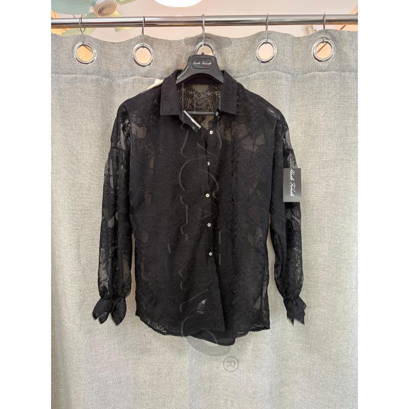 CAMICIA DONNA BLUGIRL NERA  | Mercatino dell'Usato Trapani via libica 1