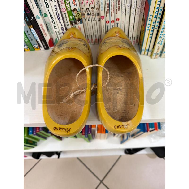 CIABATTE IN LEGNO GIALLE | Mercatino dell'Usato Trapani via libica 2