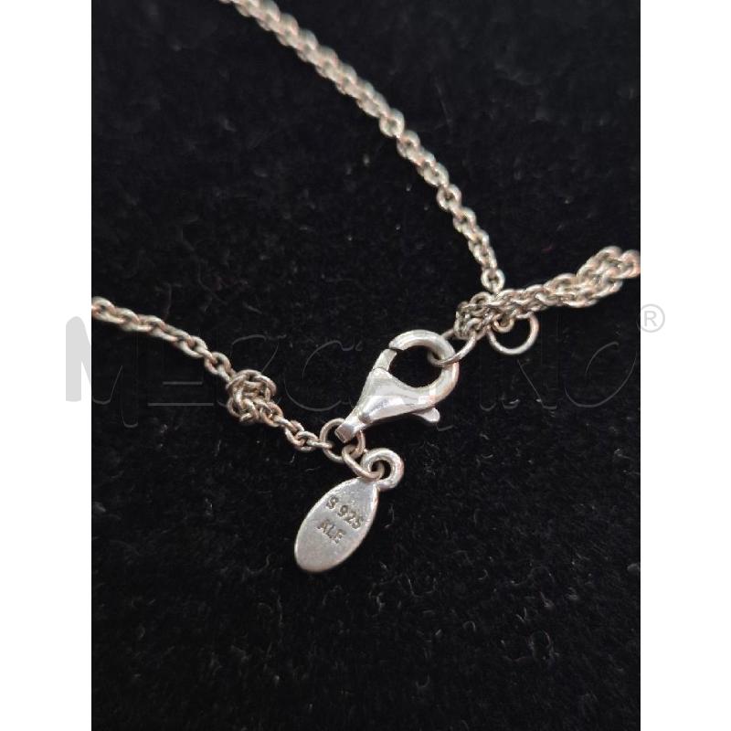 COLLANA PANDORA CUORE CON STRASS ARG | Mercatino dell'Usato Trapani via libica 3