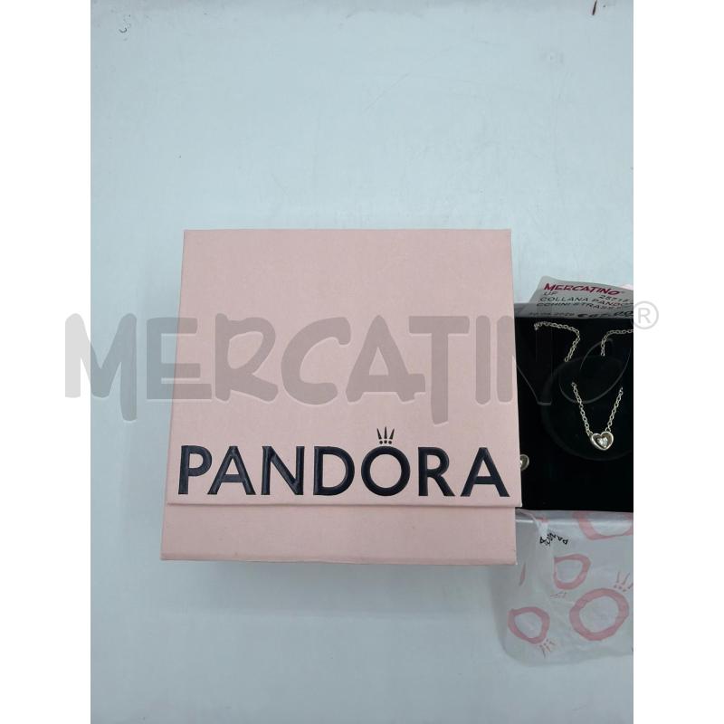 COLLANA PANDORA E ORECCHINI STRASS CUORE  | Mercatino dell'Usato Trapani via libica 2