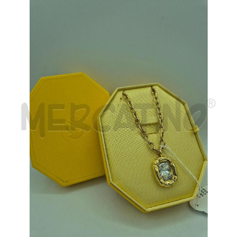 COLLANA SWAROVSKI DORATA CON STRASS  | Mercatino dell'Usato Trapani via libica 2