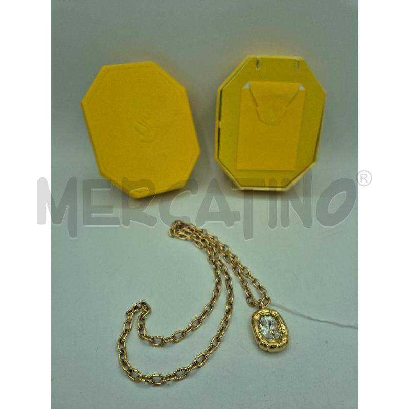 COLLANA SWAROVSKI DORATA CON STRASS  | Mercatino dell'Usato Trapani via libica 3