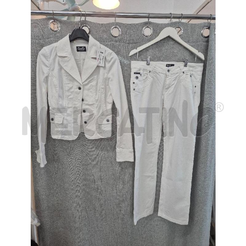 COMPLETO DONNA D&G BIANCO IN JEANS | Mercatino dell'Usato Trapani via libica 1