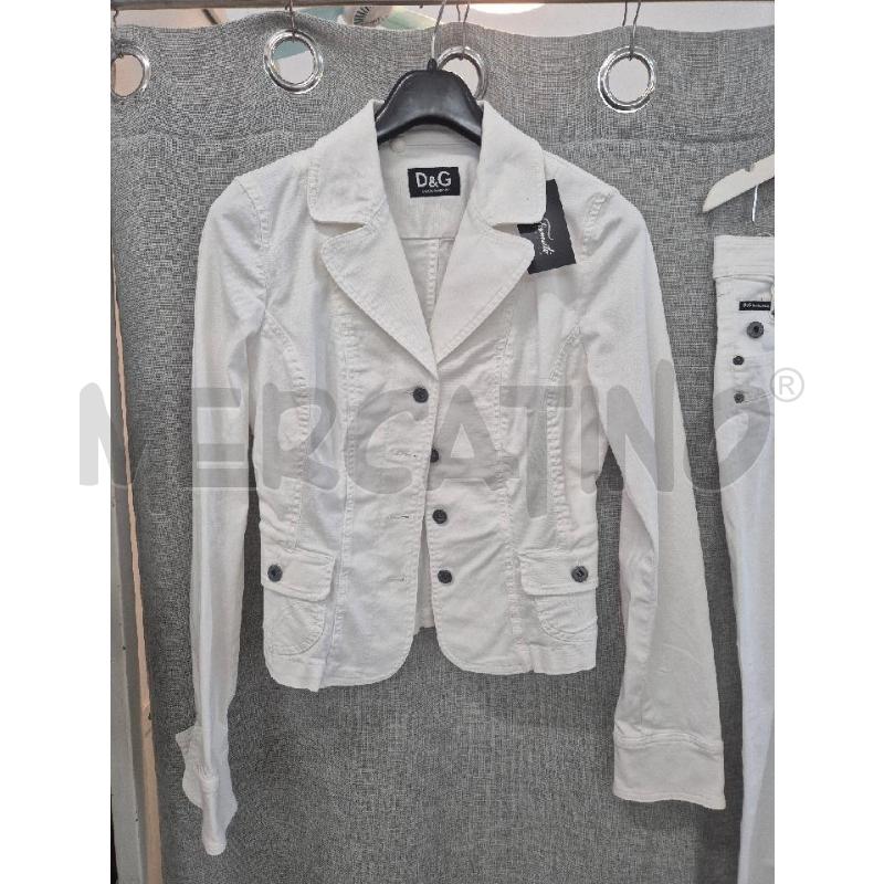COMPLETO DONNA D&G BIANCO IN JEANS | Mercatino dell'Usato Trapani via libica 2