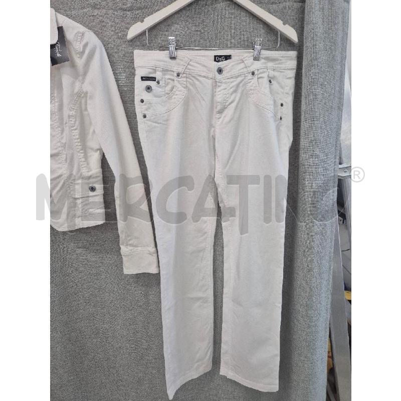 COMPLETO DONNA D&G BIANCO IN JEANS | Mercatino dell'Usato Trapani via libica 3