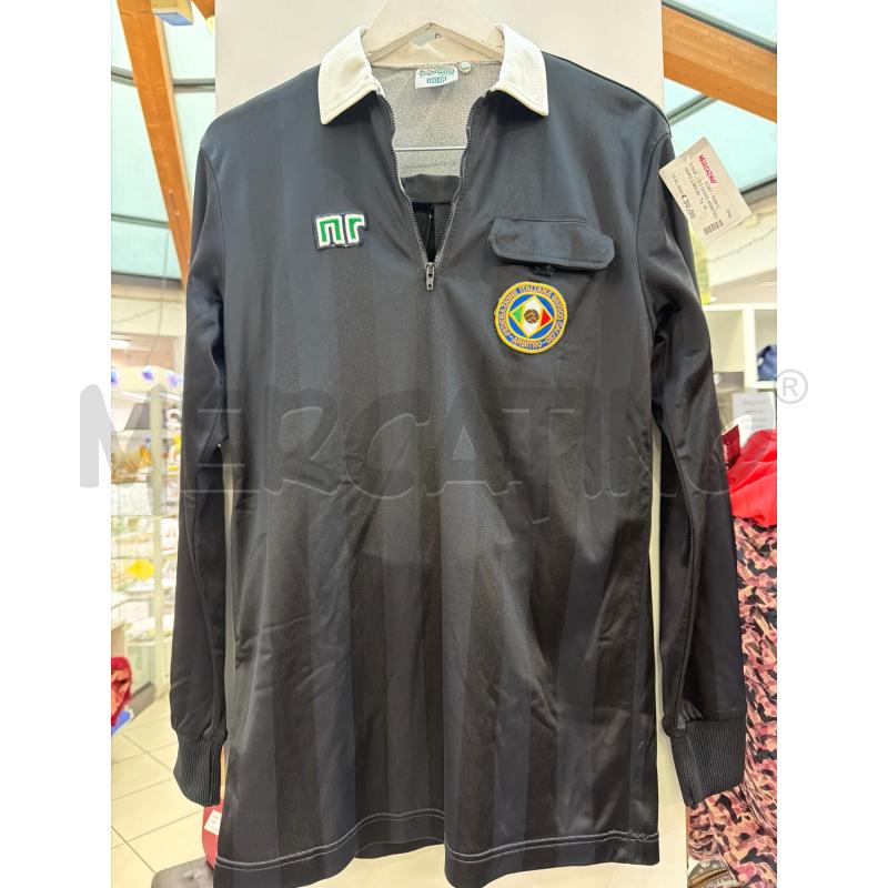 COMPLETO UOMO ARBITRO NERO ANNI 80  | Mercatino dell'Usato Trapani via libica 1