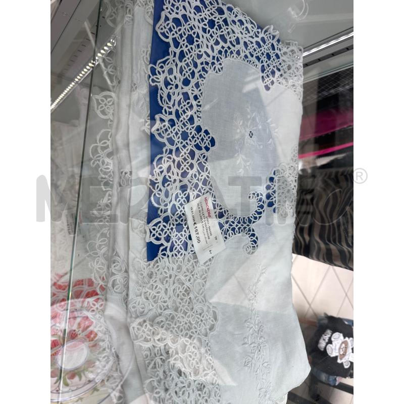 COPRI LETTO MATRIMONIALE IN LINO E CHIACCHERINO BIANCO | Mercatino dell'Usato Trapani via libica 1
