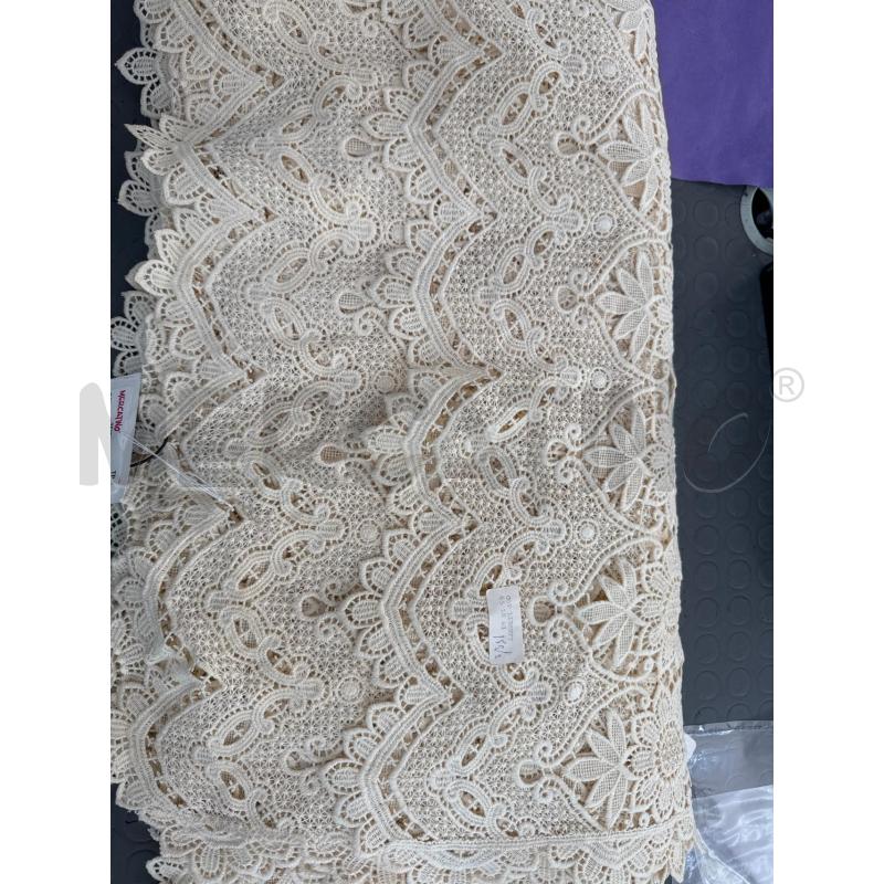 COPRI LETTO MATRIMONIALE PIZZO GUIPURE PANNA | Mercatino dell'Usato Trapani via libica 1