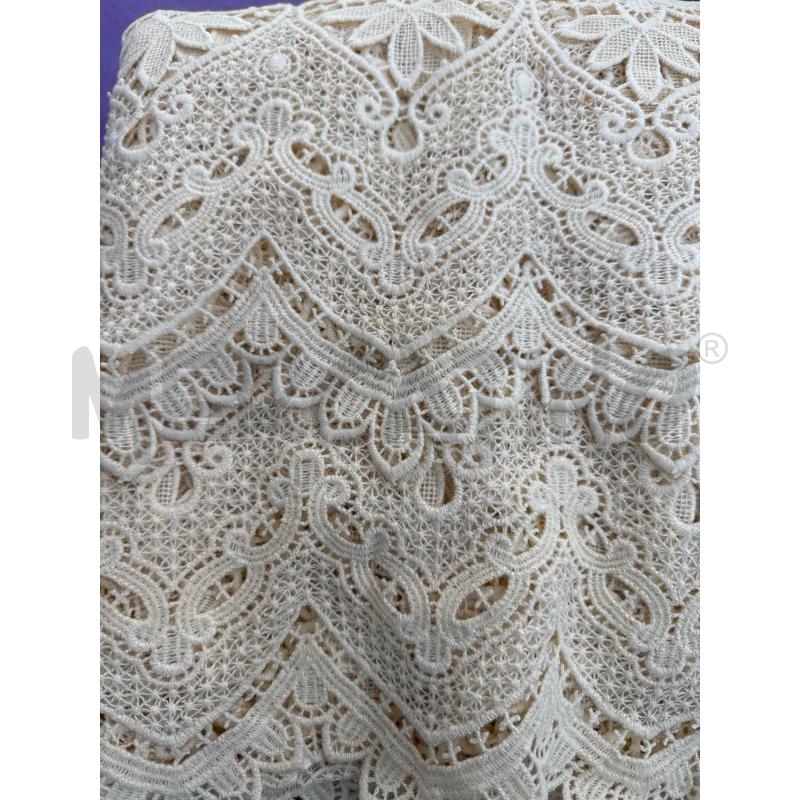 COPRI LETTO MATRIMONIALE PIZZO GUIPURE PANNA | Mercatino dell'Usato Trapani via libica 3