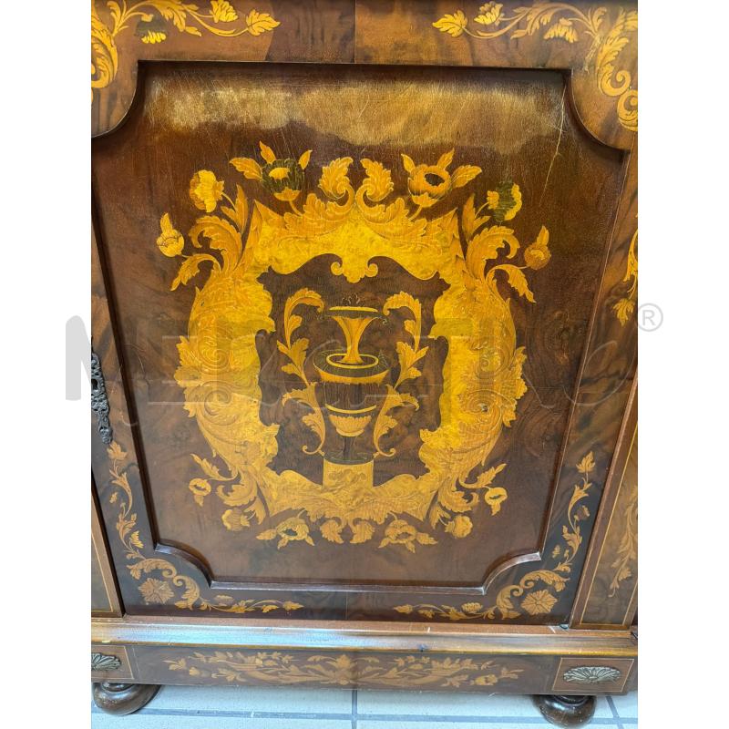 CREDENZA BASSA CON INTARSIO | Mercatino dell'Usato Trapani via libica 2