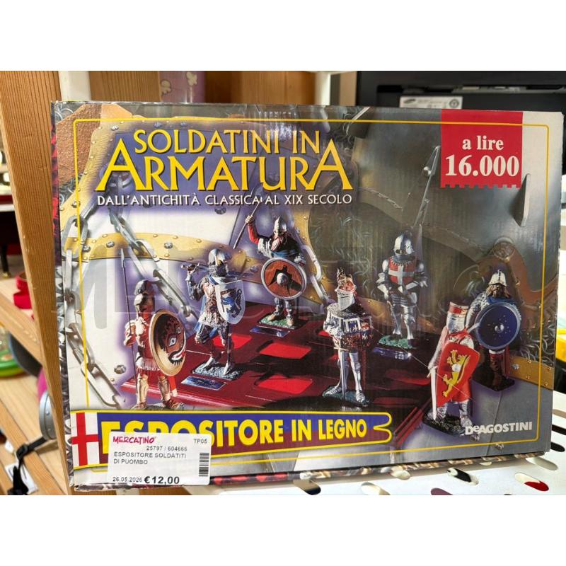 ESPOSITORE SOLDATITI DI PUOMBO | Mercatino dell'Usato Trapani via libica 1