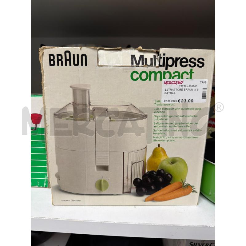 ESTRATTORE BRAUN IN SCATOLA | Mercatino dell'Usato Trapani via libica 1