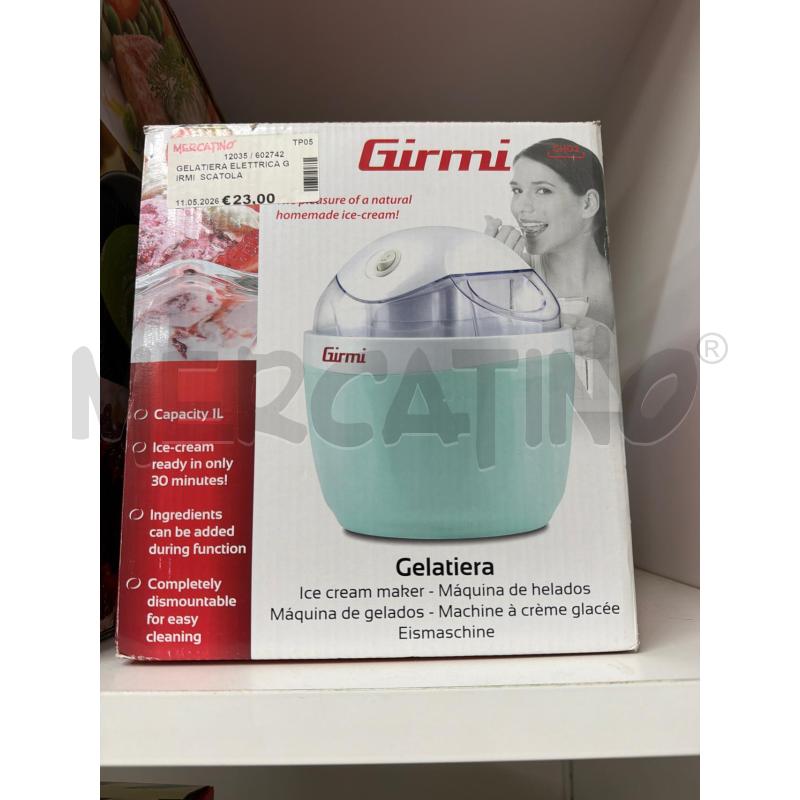 GELATIERA ELETTRICA GIRMI  SCATOLA | Mercatino dell'Usato Trapani via libica 1