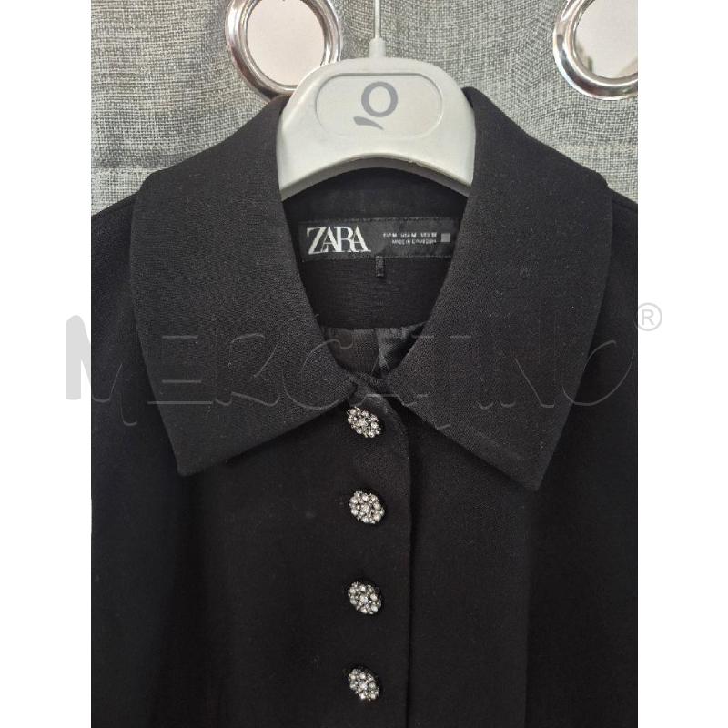 GILET DONNA ZARA NERO E STRASS  | Mercatino dell'Usato Trapani via libica 2
