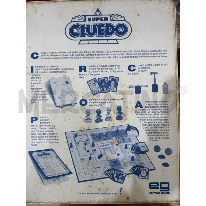 GIOCO TAVOLA SUPER CLUEDO | Mercatino dell'Usato Trapani via libica 2