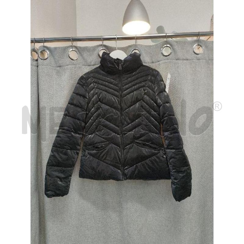 GIUBBOTTO DONNA GUESS NERO RIFLESSI ARGENTO | Mercatino dell'Usato Trapani via libica 1