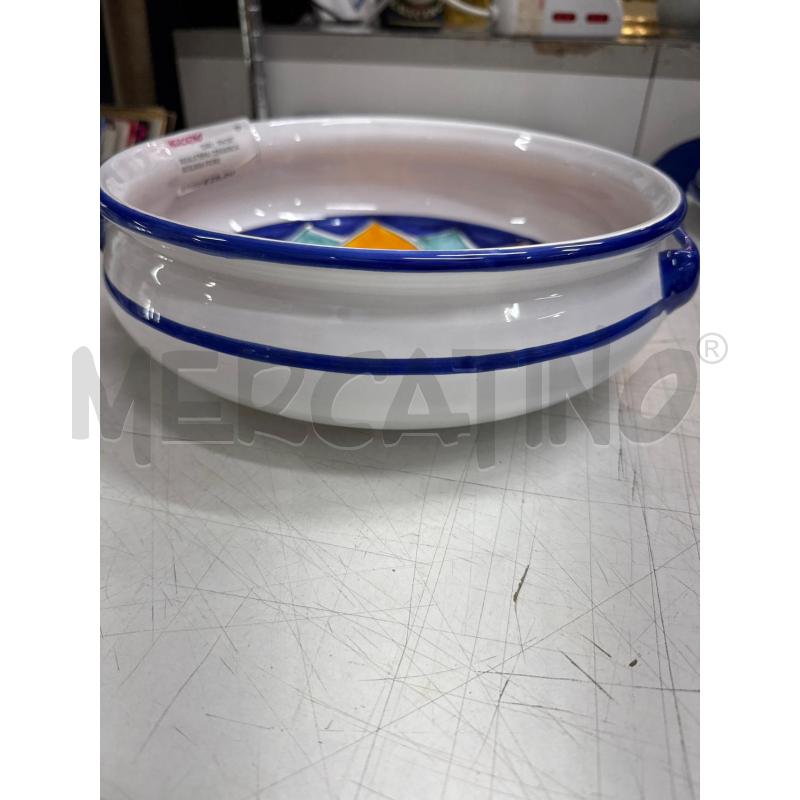 INSALATIERA CERAMICA SICILIANA FIORE GIALLO  | Mercatino dell'Usato Trapani via libica 2