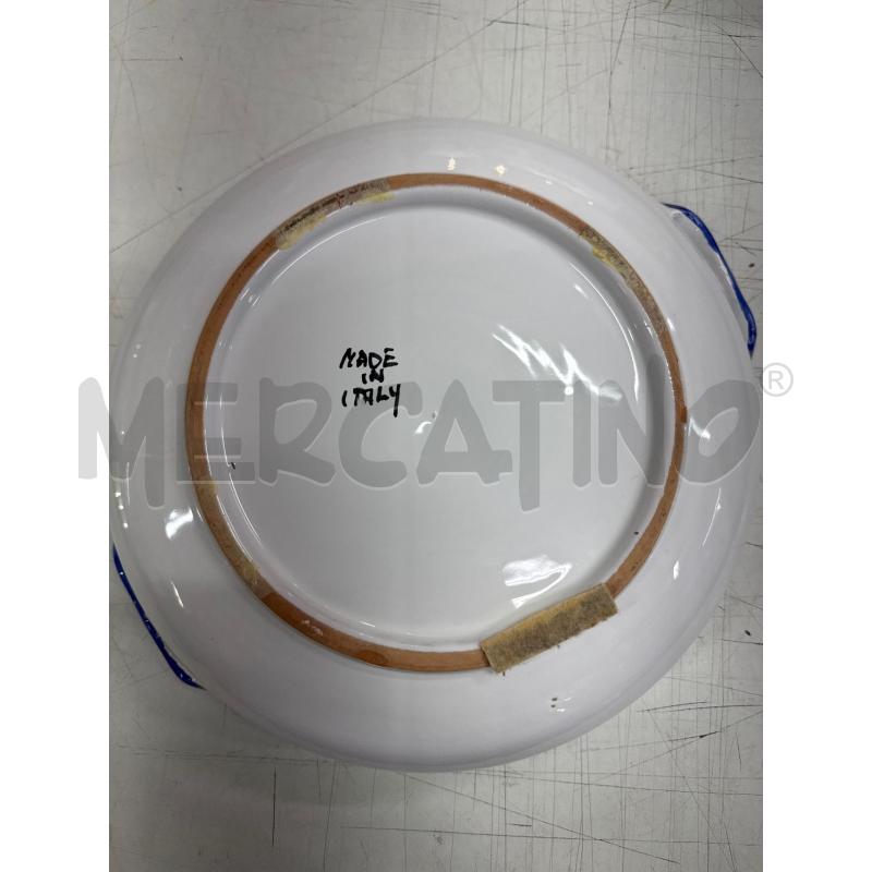 INSALATIERA CERAMICA SICILIANA FIORE GIALLO  | Mercatino dell'Usato Trapani via libica 3