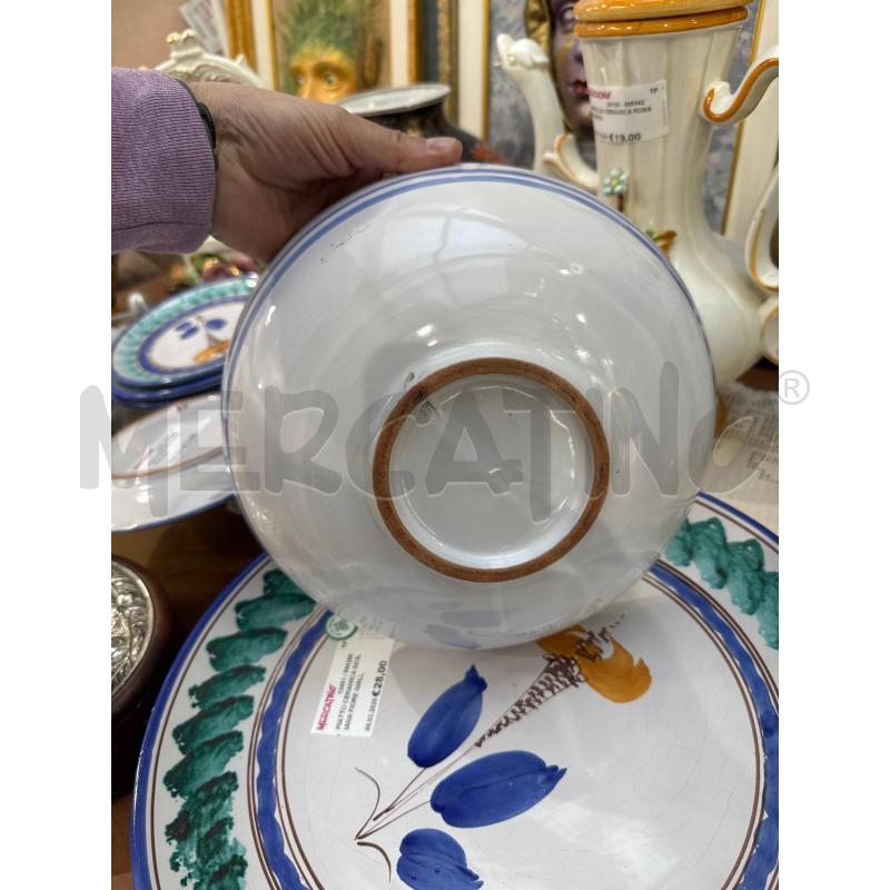 INSALATIERA CERAMICA SICILIANA FIORE GIALLO | Mercatino dell'Usato Trapani via libica 3