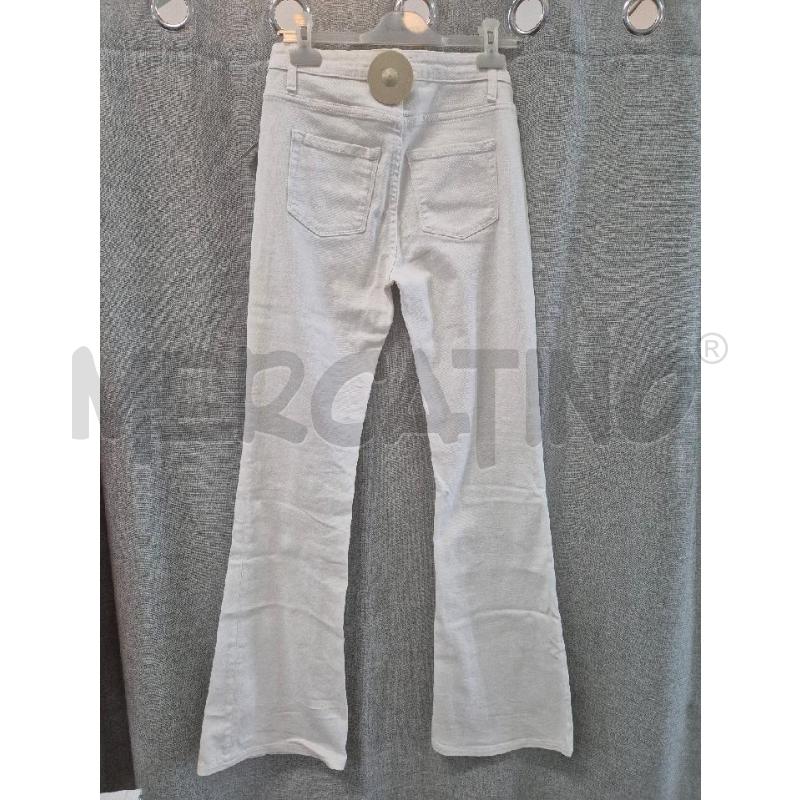 JEANS DONNA PINKO BIANCHI A ZAMPA | Mercatino dell'Usato Trapani via libica 3