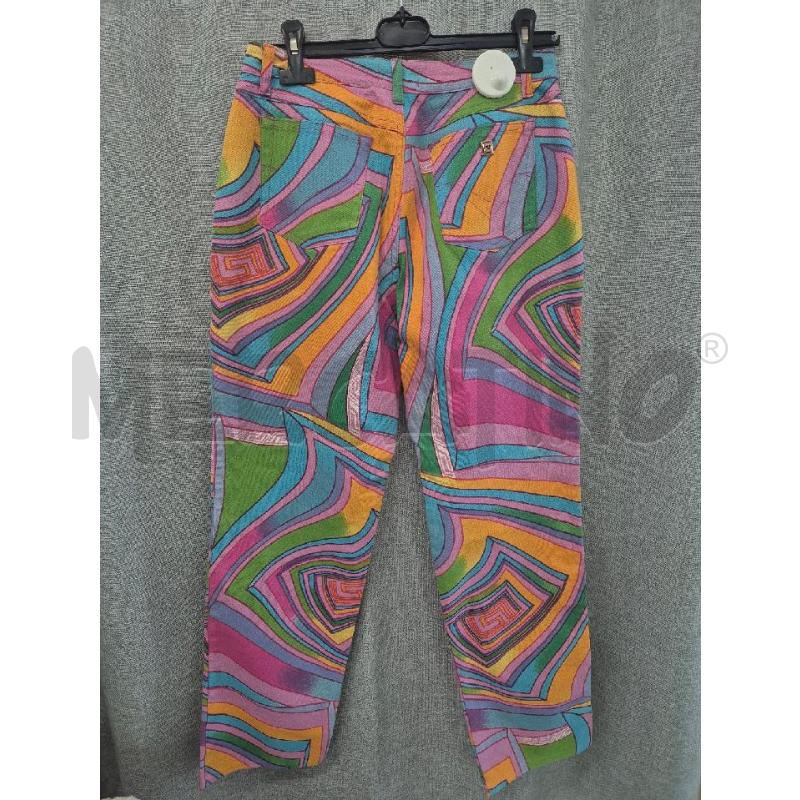 JEANS DONNA VERSACE FANTASIA ROSA GIALLO BLU  | Mercatino dell'Usato Trapani via libica 3